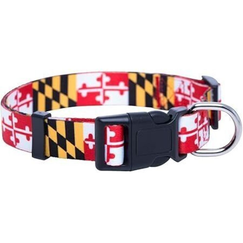 Maryland Flag Dog Collar (Maryland, Large)